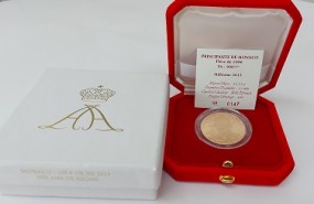 Monaco 100 € 2015 Gold Fürst Albert II ( Aufl. nur 499 Stck !! )