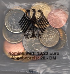 Deutschland Starterkit 2002, Nominale 10,23 €