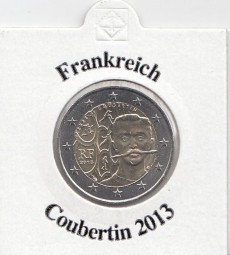 Frankreich 2 € 2013, Coubertin