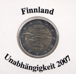 Finnland 2 € 2007, Unabhängigkeit