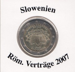 Slowenien 2 € 2007, Röm. Verträge