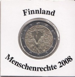 Finnland 2 € 2008, Menschenrechte