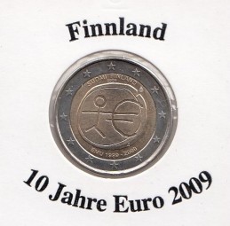 Finnland 2 € 2009, 10 Jahre Euro