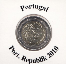Portugal 2 € 2010, Port. Republik