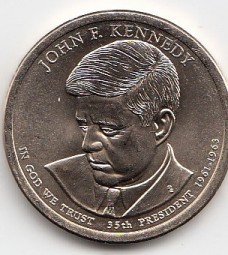 USA Präsidenten Dollar 2015, J.F.Kennedy, Buchstabe P