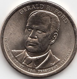 USA Präsidenten - Dollar 2016, Ford, Buchstabe P, bankfrisch aus der Rolle