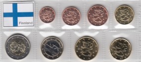 Finnland 2016 Satz lose Ware 1 Cent - 2 Euro, bankfrisch