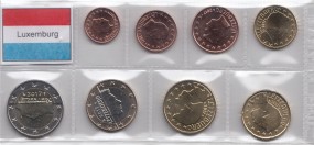 Luxemburg 2017, Satz lose Ware 1 Cent - 2 Euro