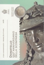San Marino 2 € 2016 Donatello im offiziellen Blister