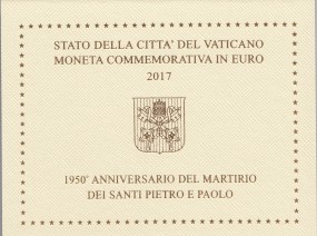 Vatikan 2 € 2017, Martyrium im Blister
