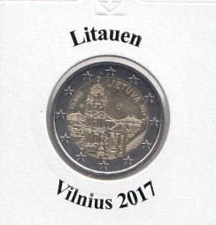 Litauen 2 € 2017, Vilnius, bankfrisch aus der Rolle