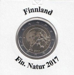 Finnland 2 € 2017, Finn. Natur, bankfrisch aus der Rolle