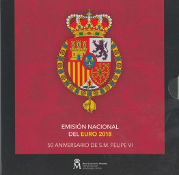 Spanien Kursmünzsatz 2018 ST