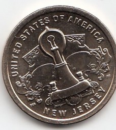 USA Innovation Dollar, 2019, New Jersey, Buchstabe D, bankfrisch