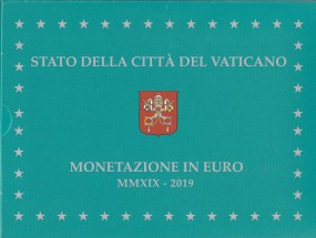 Vatikan Kursmünzsatz 2019 PP / polierte Platte incl. 20 € Gedenkmünze in Silber
