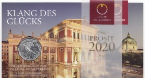 Österreich 5 € 2020 Klang des Glücks, Silber HGH