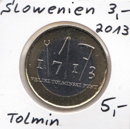 Slowenien 3 € 2013, Tolmin, bankfrisch