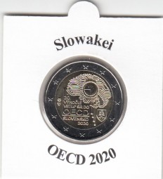 Slowakei 2 € 2020, OECD, bankfrisch aus der Rolle