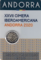 Andorra 2 € 2020, Iberoamerik. Treffen im Blister