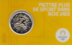 Frankreich 2 € 2021, Olympiade in Coincard gelb