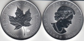 Kanada Maple Leaf 2023 1 Unze Silber
