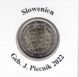 Slowenien 2 € 2022, Pecnik, bankfrisch