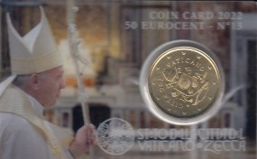 Vatikan 50 Cent Coincard 2022, Nr. 13