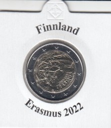 Finnland 2 € 2022 Erasmus, bankfrisch