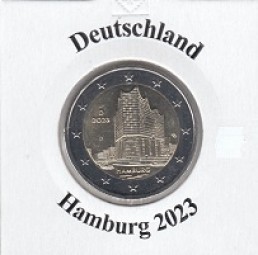 Deutschland 2 € 2023 Hamburg Buchstabe meiner Wahl