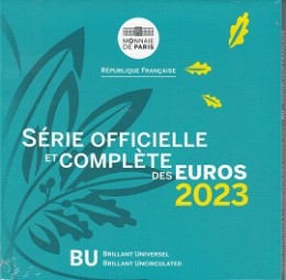Frankreich KMS 2023 ST mit neuen 1 + 2 Euro