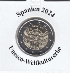 Spanien 2 Euro 2024 Unesco Weltkulturerbe, bankfrisch