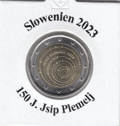 Slowenien 2 € 2023, Plemelj, bankfrisch