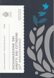 San Marino 2 € 2024, Bürgerrechte im Blister