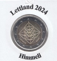 Lettland 2 € 2024 Himmeli , bankfrisch