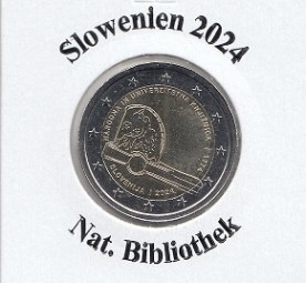 Slowenien 2 € 2024 National Bibliothek , bankfrisch