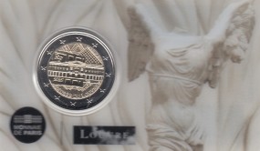 Frankreich 2 € 2025, Louvre in Coincard, La Victoire de Samothrace