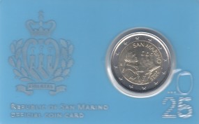 San Marino 2 € 2025, Kursmünze in Coincard