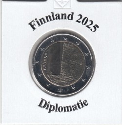 Finnland 2 € 2025 , Diplomatie, bankfrisch
