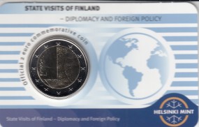 Finnland 2 € 2025, Diplomatie,in Coincard Engl.