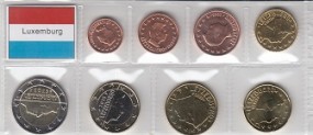 Luxemburg Satz 2025 1 Cent - 2 Euro , bankfrisch