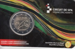 Belgien 2 € 2025 Rennstrecke Spa NL/Flämig