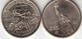 USA Innovation Dollar 2025, Michigan, P, bankfrisch
