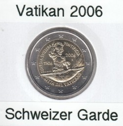 Vatikan 2 € 2006, Schweizer Garde, lose ( siehe Bild ), bankfrisch
