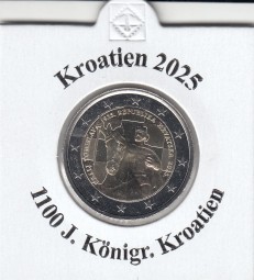 Kroatien 2 Euro 2025, Königreich, bankfrisch