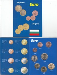 Bulgarien Euro Münzen Satz 1 Cent - 2 Euro 2026, lose im Blister
