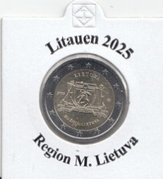 Litauen 2 € 2025, Region Mazoli Litauen