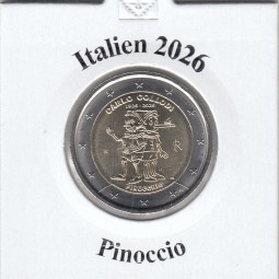 Italien 2 € 2026, bankfrisch Pinoccio bankfrisch