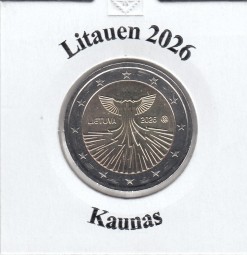 Litauen 2 € 2026 Energieversorgung Kaunas, bankfrisch