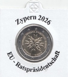 Zypern 2 Euro 2026 EU Ratspräsidentschaft bankfrisch