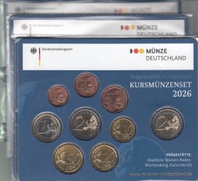 Deutschland KMS 2026 ST A - J kpl.